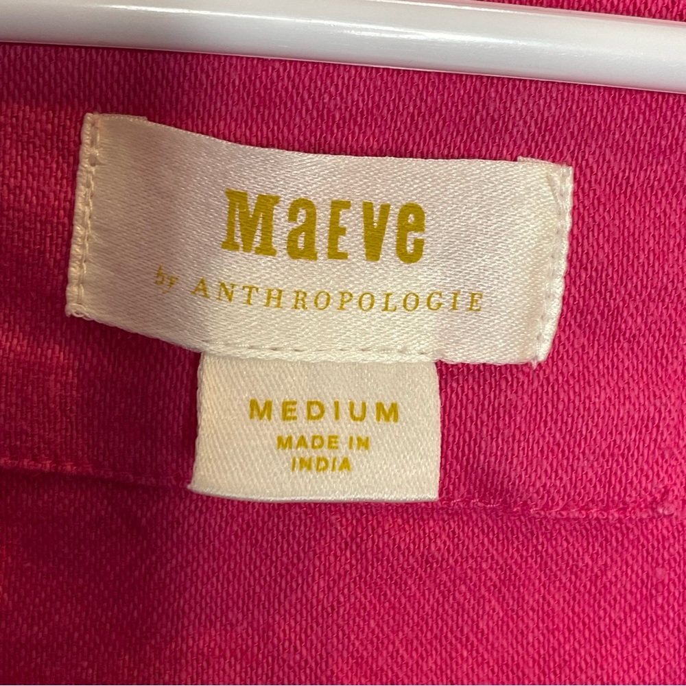 Maeve Crab Embroidered Novelty Print Tiered Mini Dress Fun Quirky Nautical M - Picture 7 of 10